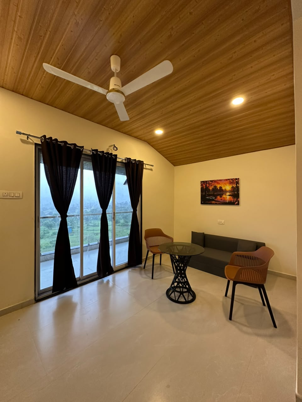Velvet Stay & Dine villa exterior with palms